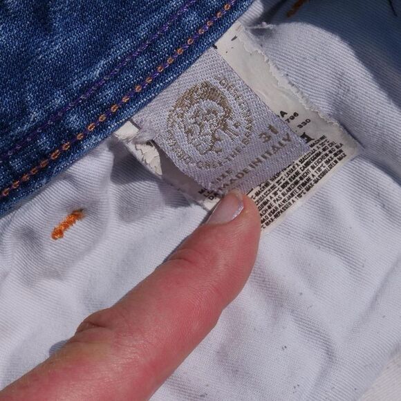 Thrashed y2k Diesel ZAF bootcut button fly jeans - Picture 4 of 8